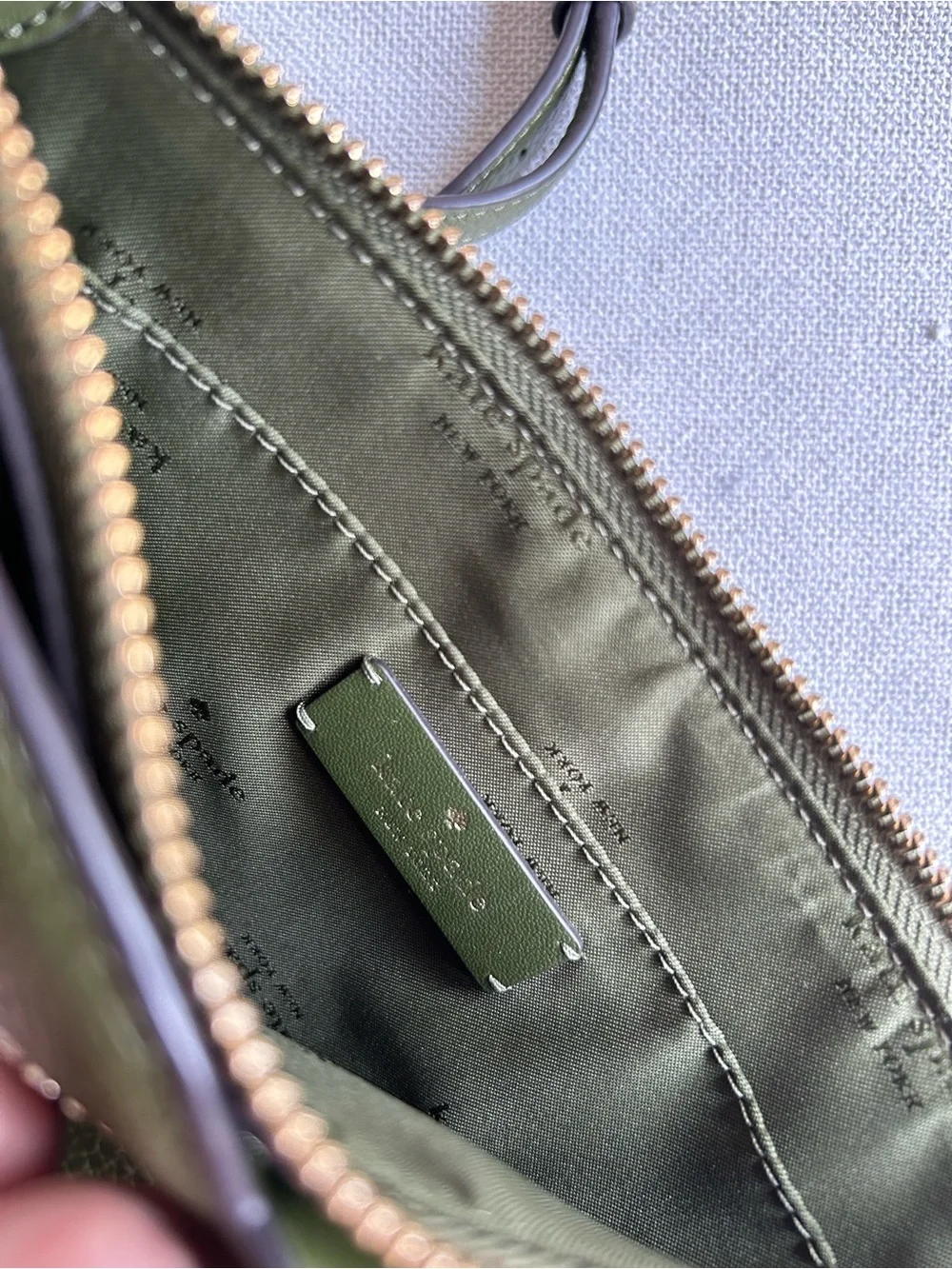 Kate Spade Green Pebbled Leather Crossbody